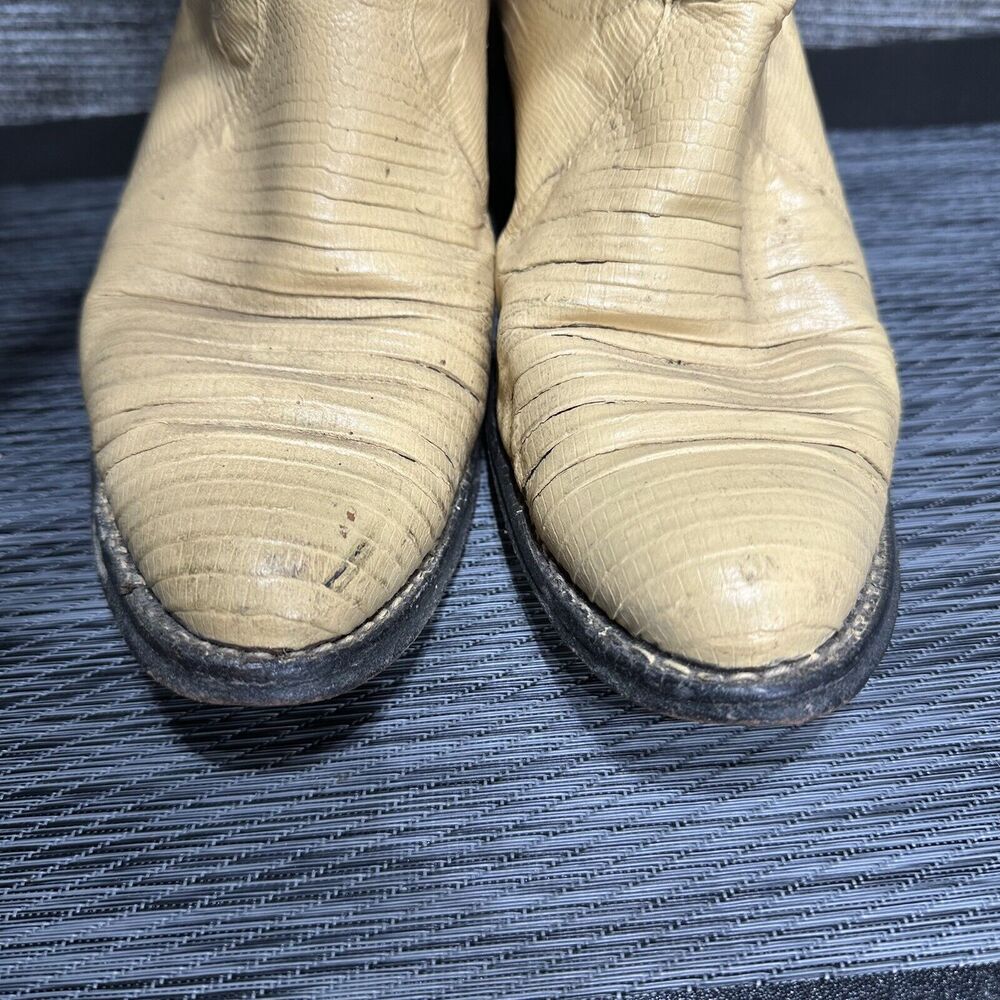 Justin Boots L 4676 Women’s 7.5 B Cream Yellow - Picture 6 of 16